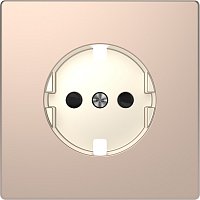 Лицевая панель Schneider Electric Merten D-Life для 1-м. розетки 220Вт шампань